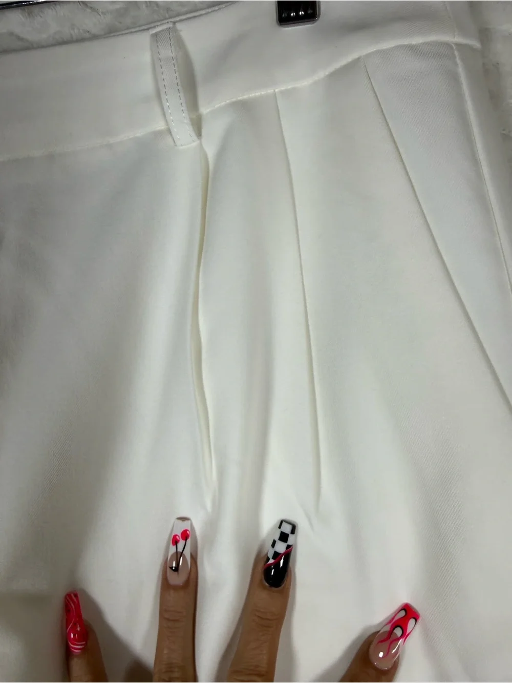 Commense White Wide-Leg Dress Pants. Absolutely gorgeous 🧡🔥 look amazing piece 😎